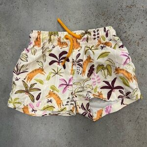 Zara Baby Swim Trunks Jungle Tiger Print Size 6-12 Months
